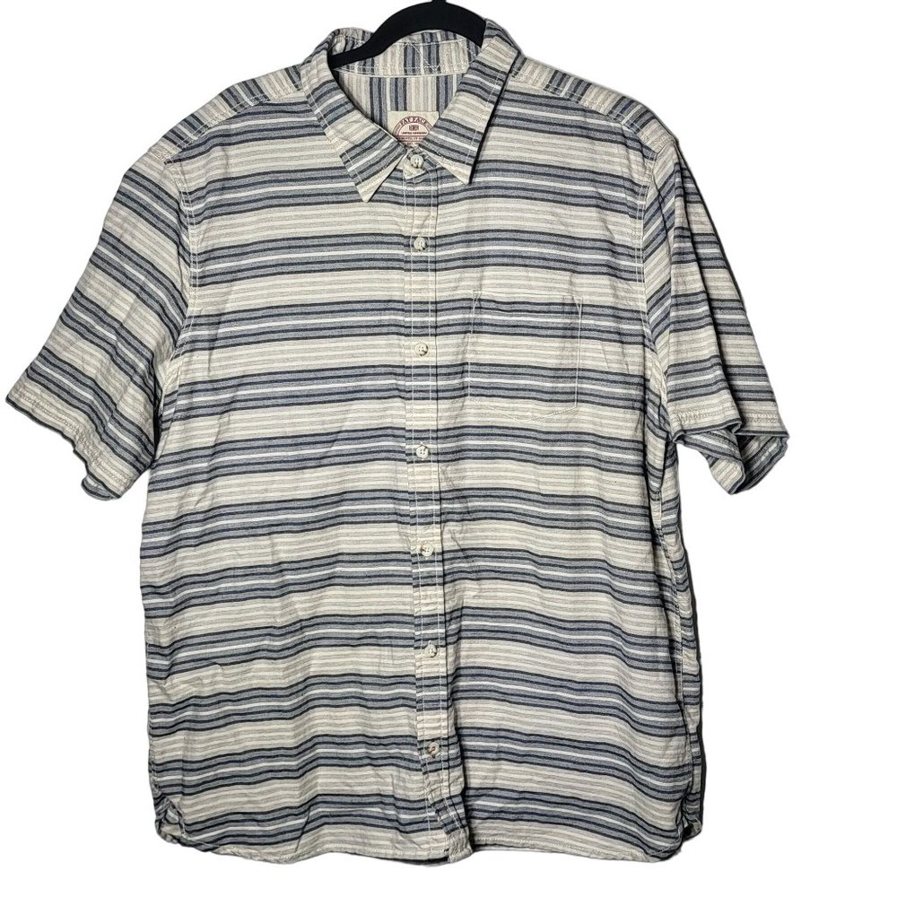 Fat Face Mens Striped Short Sleeve Button Down Shirt Size XXL Casual Summer